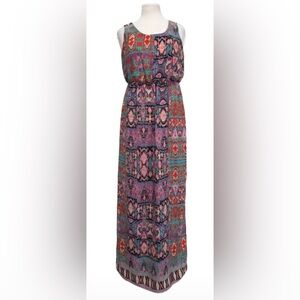 Size L Everly Printed Maxi Dress in Multicolor